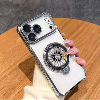 รุ่นใหม่ Decompression Spinning Top Stand เคสโทรศัพท์เหมาะสําหรับ 16e iPhone 17 16 15 14 13 12 11 Plus Pro Max Air