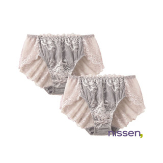 [จัดส่งจากประเทศญี่ปุ่น] Nissen_  กางเกงในลูกไม้เต็มตัว 2 ชิ…