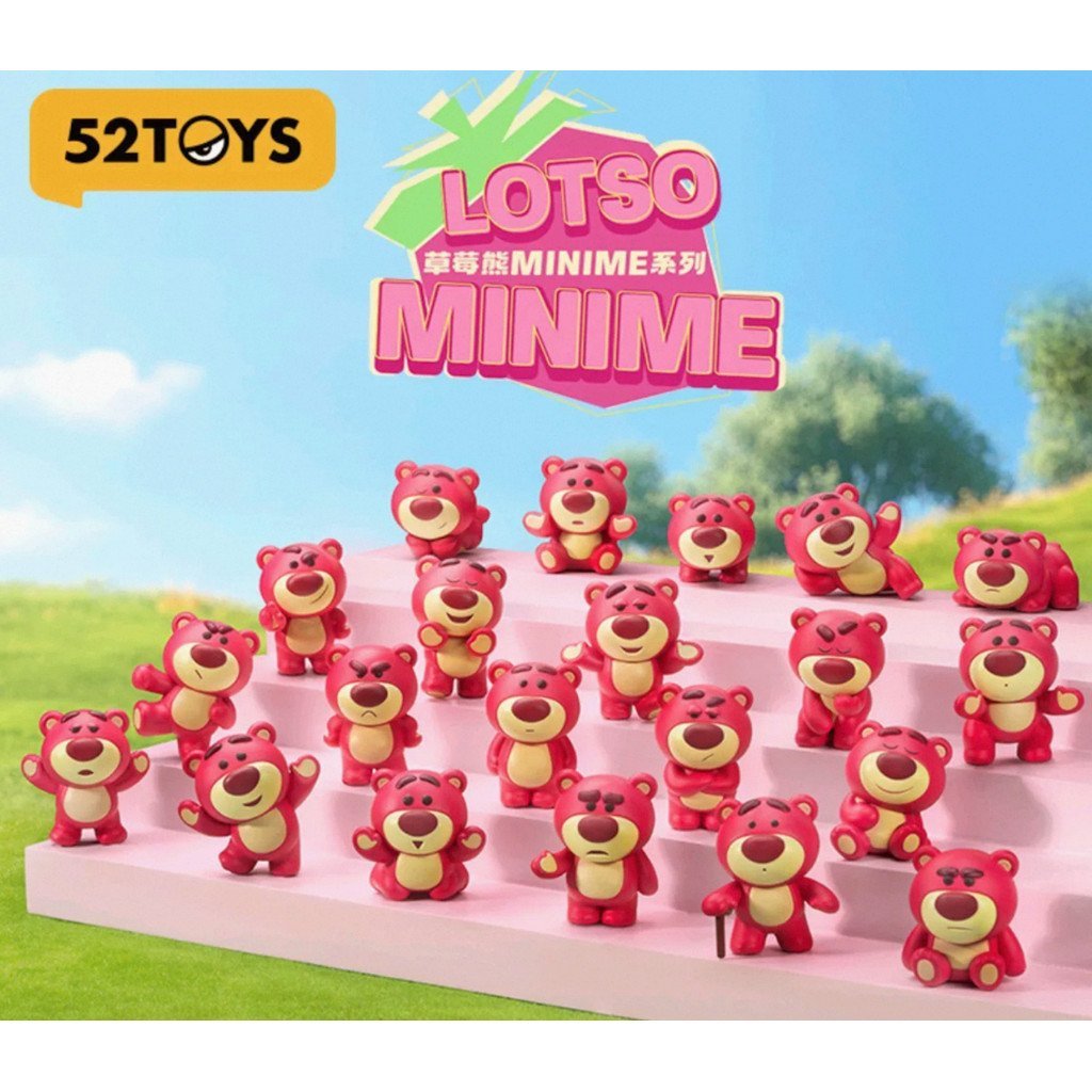 20pcs 52TOYS Strawberry Bear Minime Mini Blind Box Toy Story SMXX