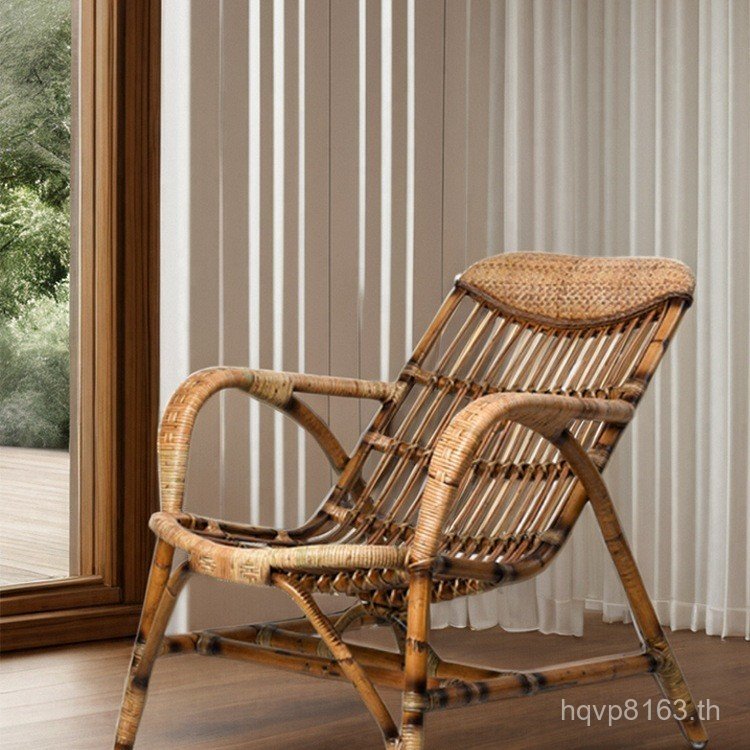 Old Man w & Lunch Break Office สามารถนั่งหวายหวายหวายหวายจริง Ivy Reclining เก้าอี้หวายเก้าอี้พนักพิ