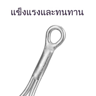 Sikawei 10pcs ตะขอ Treble 2 # 4 # 6 # 8 # 10 # จัดการตกปลาเงินด้วยอุปกรณ์เสริมการตกปลาเหมาหนาม