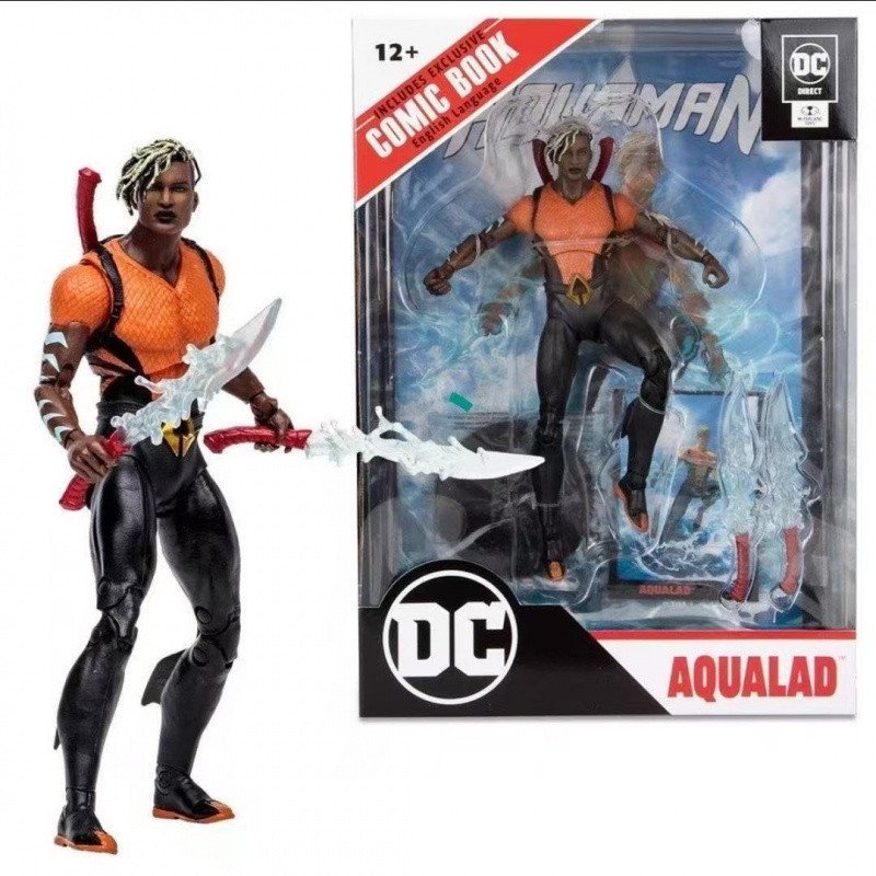 พร้อมสต็อก McFarlane DC Comics page Neptune Set Aquaman 23cm Action Figure Figure Model Jewelry