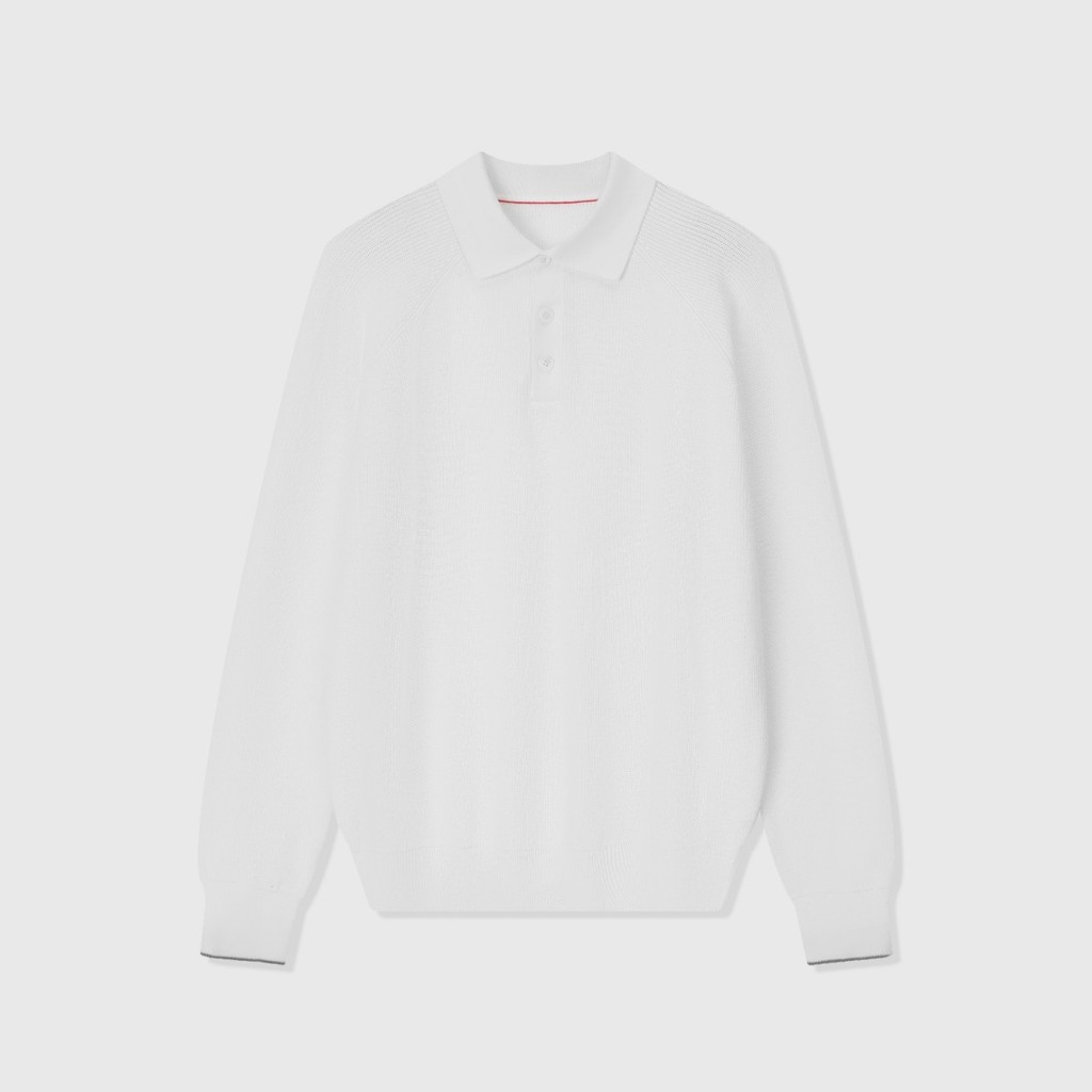 เสื้อโปโล WEVA Brunello Cucinelli ทำจากเส้นด้ายฝ้ายผสม ออกแบบให้ใส่สบายและเหมาะสมทุกวัน