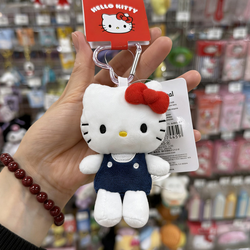 จี้ซานริโอแท้ของญี่ปุ่น Jisoo Jisoo Same Style hellokitty Love Buckle Doll School Bag Pendant