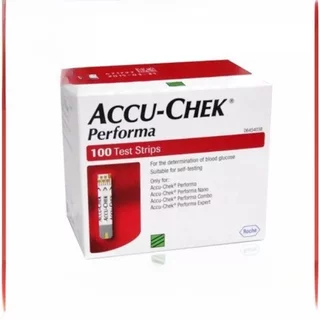 (EXP:04/2027) Accu Chek Accuchek Performa Blood Sugar Test Strips 50/100 แผ่น GlucoVita