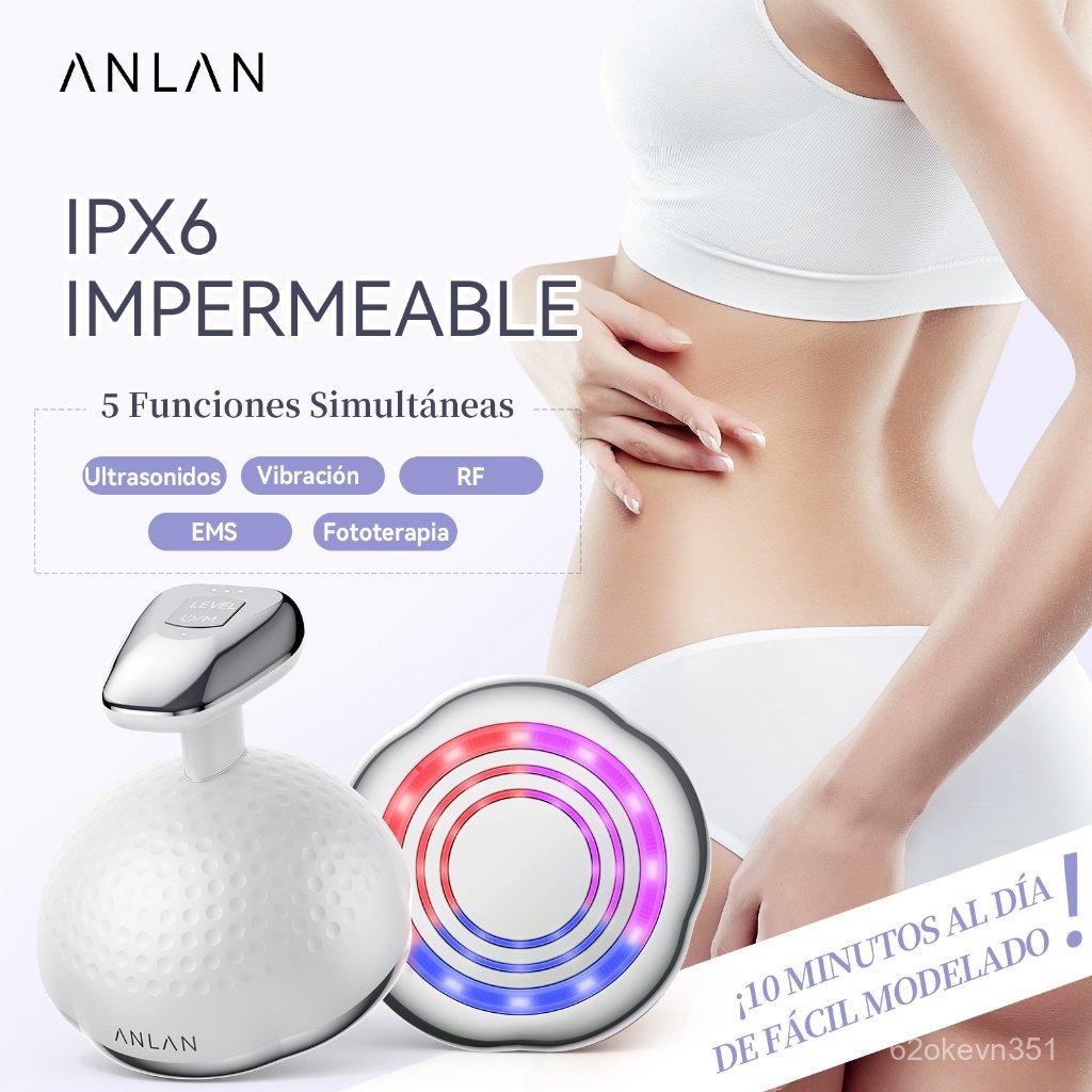 ANLAN 7 in 1 LED EMS RF Therapy Fat Removal Body Slimming Machine Weight Loss