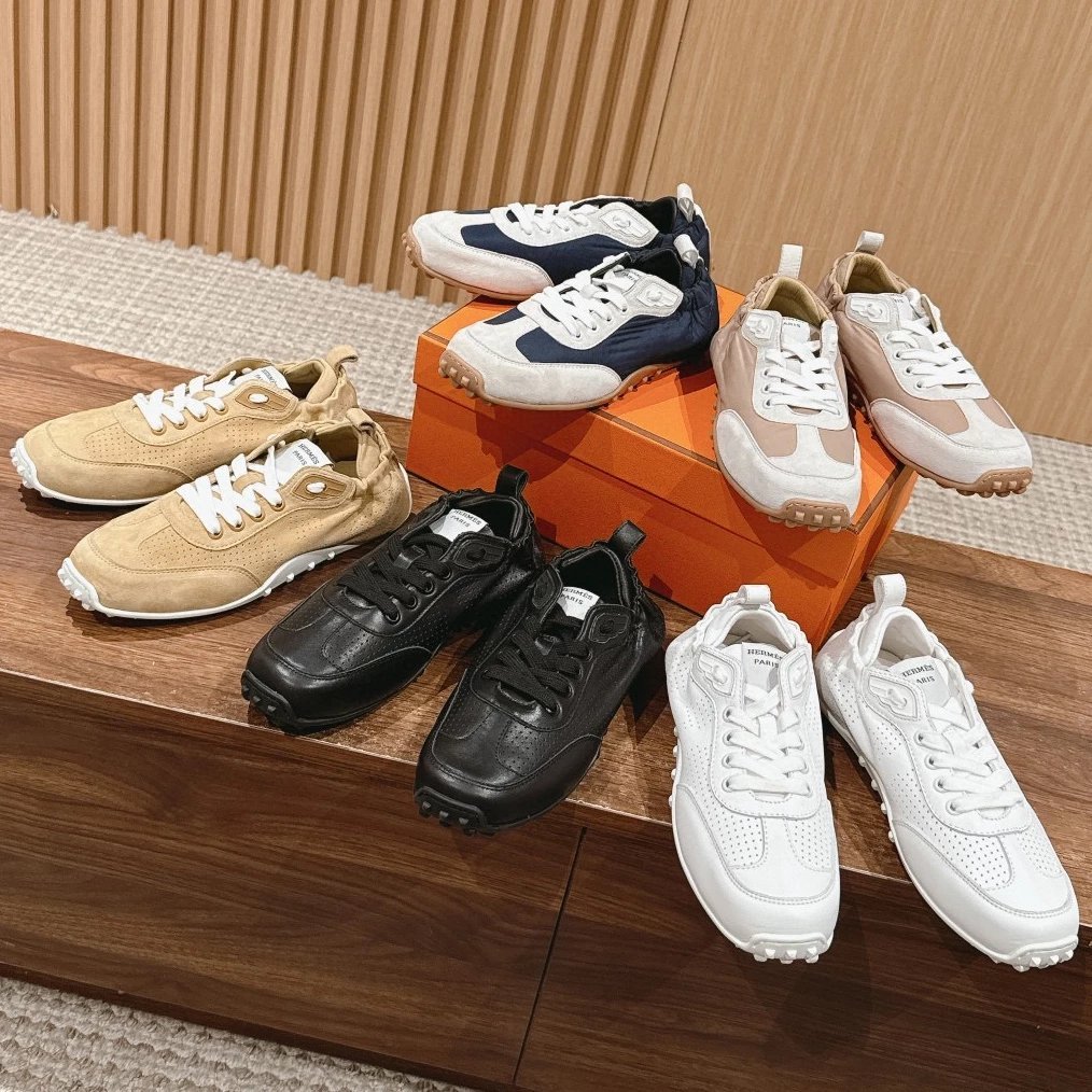 รองเท้า Hermes Forrest Gump รองเท้าเทรนนิ่งเยอรมันรองเท้าลําลองคู่รองเท้าผู้ชายรองเท้าผู้หญิง