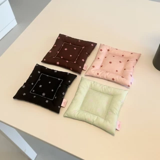 Ins โฮมเมดสีสัน Star Quilted Coaster หลากสี Photo Props แผ่นฉนวนกันความร้อนสี่เหลี่ยมเดสก์ท็อปตกแต่ง
