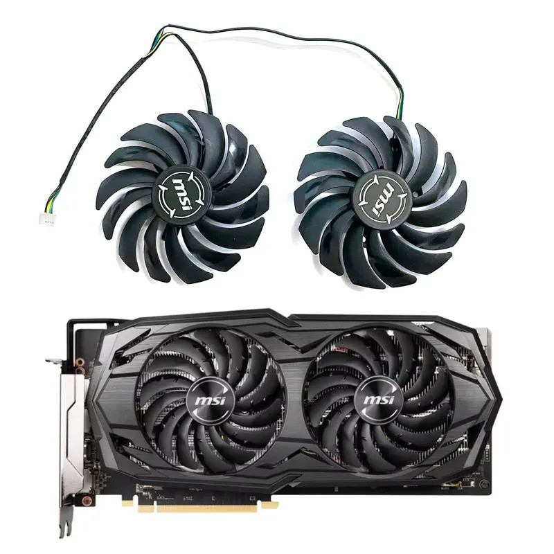 ใหม่ 95 มม.4pin DC 12V 0.4A PLD10010S12HH PLD10010B12HH RX5600XT GPU Cooler สําหรับ MSI Radeon RX 56