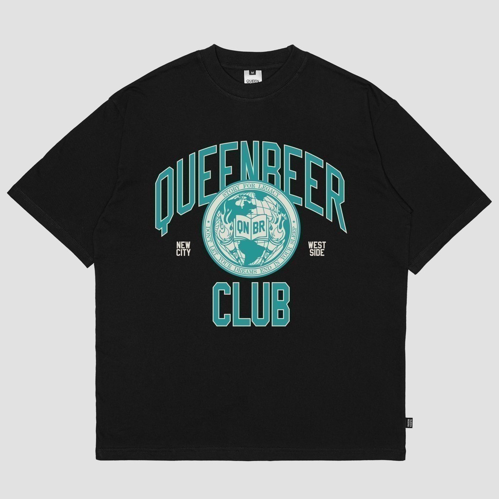 Queenbeer - เสื้อยืดสีดํา Haxon ดั้งเดิม