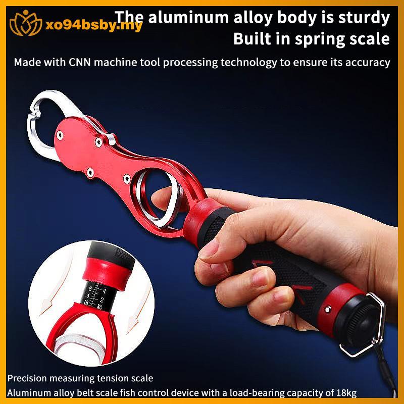 Xo94bsby ตกปลา Lip Gripper ปลา Plier Hand Grip แบบพกพาอลูมิเนียมตกปลา Grip Hook Gripper พร้อมน้ําหนั