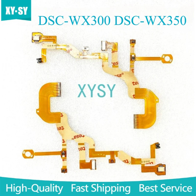 1pcs ใหม่ WX300 WX350 เลนส์ Flex สายด้านหลังหลักยืดหยุ่น FPC Sensor + ซ็อกเก็ตสําหรับ Sony DSC-WX300
