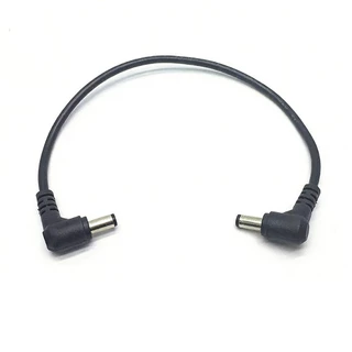 จ่ายไฟเอฟเฟค DC หัวผู้แบบ L สองข้าง 5.5x2.5mm ใช้กับ 5.5x2.1mm ได้ 3A ยาว 0.3m อุปกรณ์เสริม