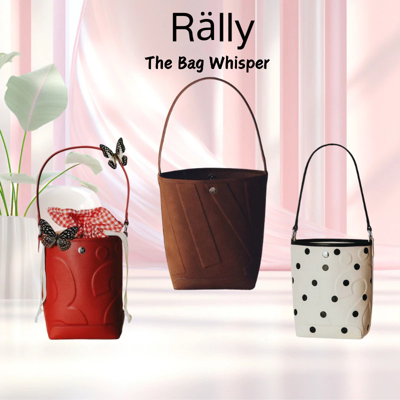 พร้อมส่ง จากไทย Rally The Bag Whisper Picnic (Limited) มีหนังกลับ ลายจุด เเดงสตอเบอรี่ ทรงถังมี 2 ขนาด มินิเเละถังใหญ่