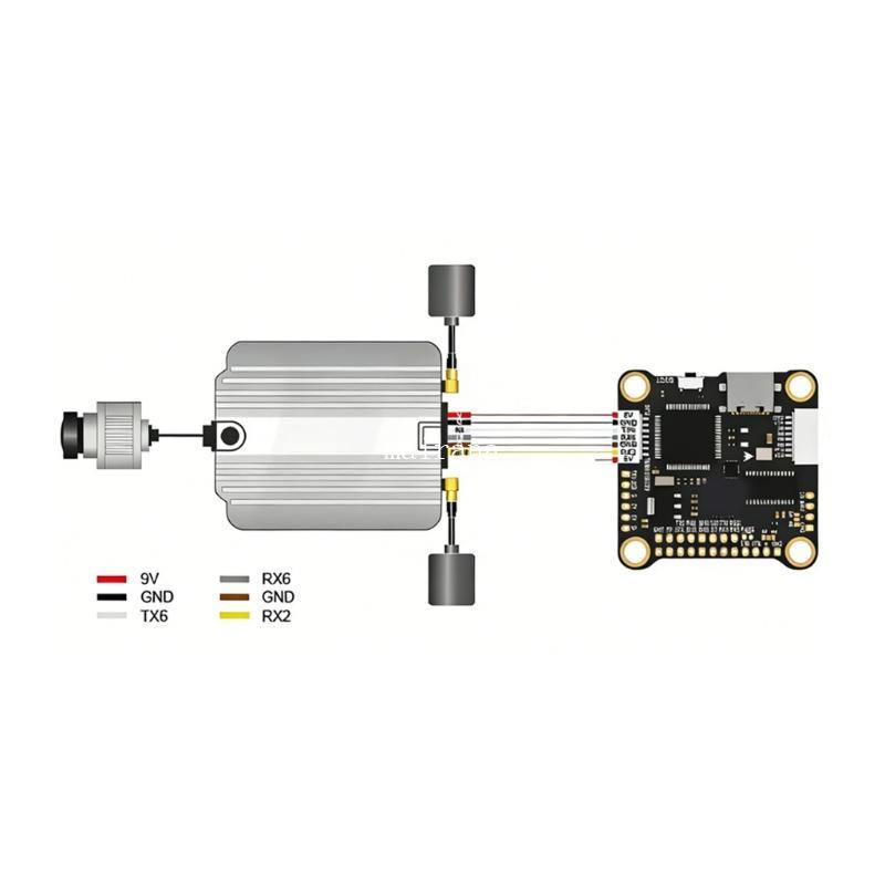 MT STM32F722 Flight Controller สําหรับ FPV พร้อมอินพุต 6S และ 2812 RGBs LED รองรับ