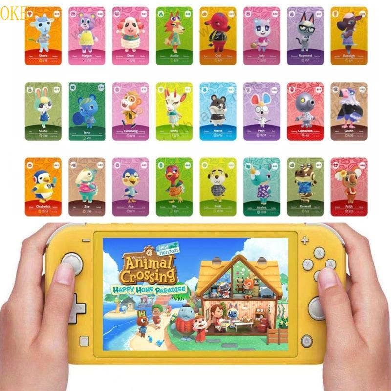 OKE เกมร้อนสัตว์ Crossing Series 5 425-448 การ์ด NFC สัตว์ชุดสําหรับสวิทช์ 3DS