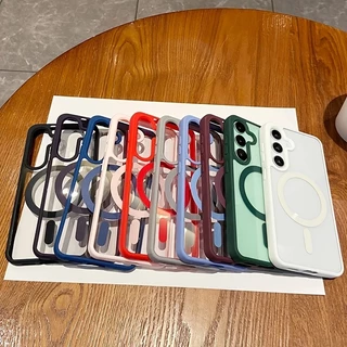 เคส For Samsung A55 A56 A17 A06 A36 A06 A15 A35 A54 A26 S25Ultra S23 S22 A57 แบบแม่เหล็ก กันกระแทก-CXK