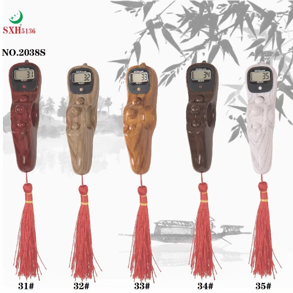 ประเภท Beader lcd Wood Grain sxh5136-2038s Digital Turn Display Electronic Water Transfer Counter Po