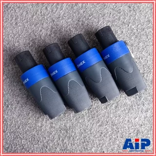 แพ็ค4ตัว สีน้ำเงิน CONNEX SP-01 SPEAKON ปลั๊กสเปคคอน 4ขั้ว สเปคคอนตัวผู้ SP01 SP 01 สเปคคอนตู้ลำโพง เอไอ-ไพศาล