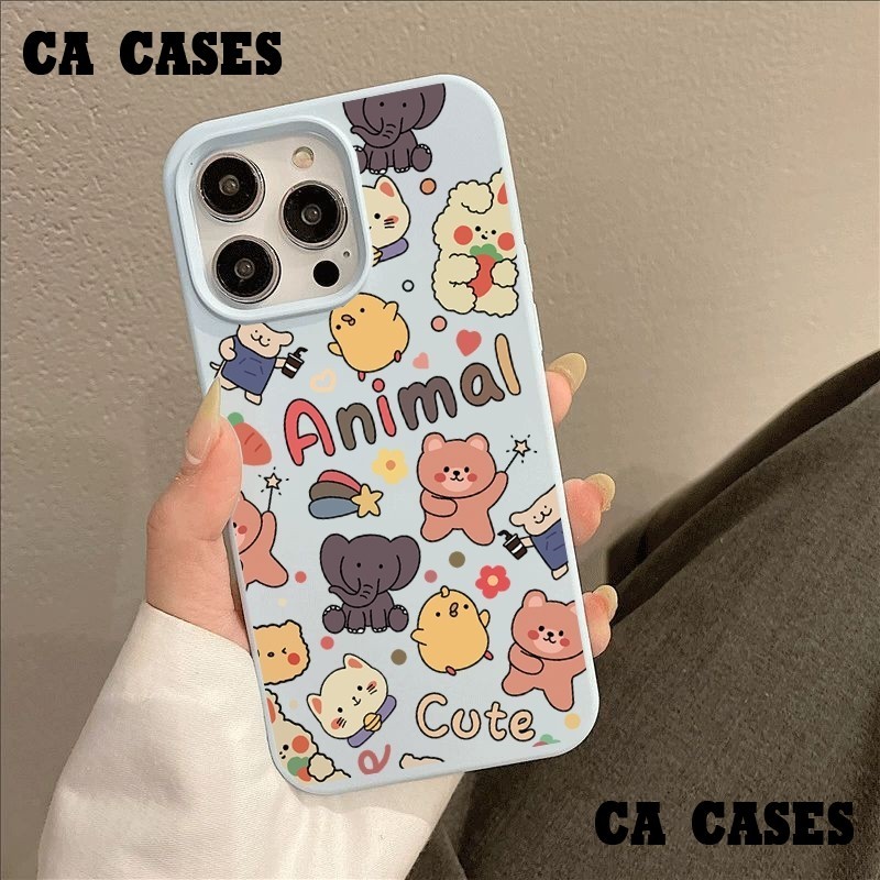 เคสไอโฟน 17/17 Pro/17 Pro Max/16/15/14/13/12/11 เคสซิลิโคนสีเดียว 5สี (ดำ ขาว ขาวชมพู น้ำเงิน เหลือง