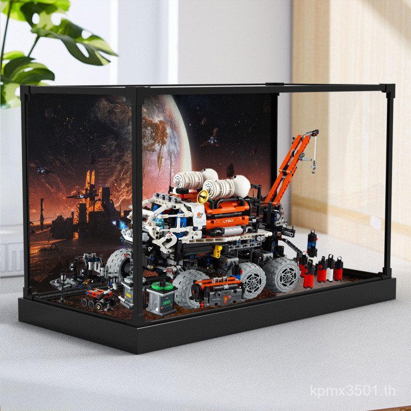 รุ่นฝาครอบกันฝุ่น Mars กรอบอะคริลิคเหมาะสําหรับบล็อกตัวต่อรถสูง Le 42180 การตรวจจับกล่องเก็บโลหะผสม 
