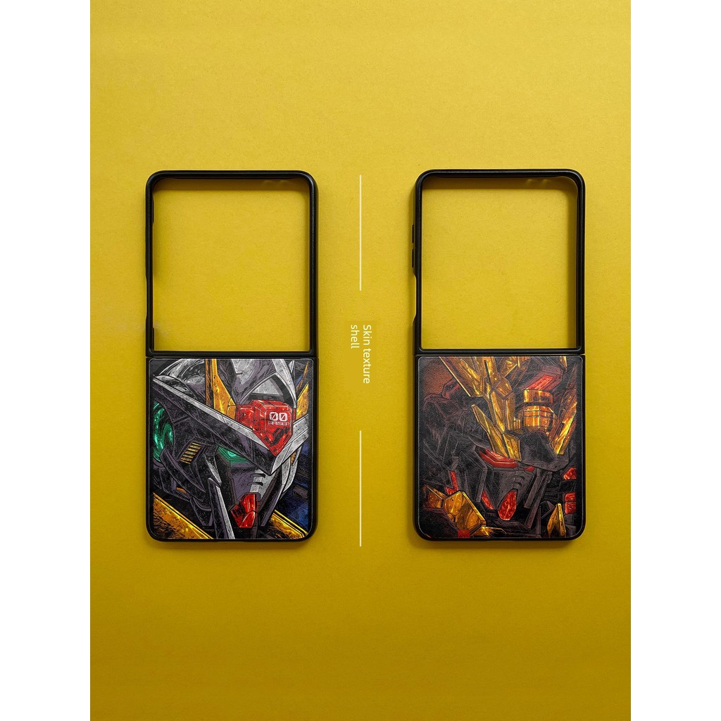 flip 5 samsung เคส z flip 6 เหมาะสําหรับ ซัมซุง ซฟลิป7 เคสโทรศัพท์กันดั้มภาพประกอบ ซฟลิป6หนังเม็ดป้อ
