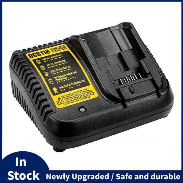 DCB118 เครื่องชาร์จแบตเตอรี่สําหรับแบตเตอรี่ 12V 14.4V 18V 20V DCB201 DCB140 DCB121 US Plug