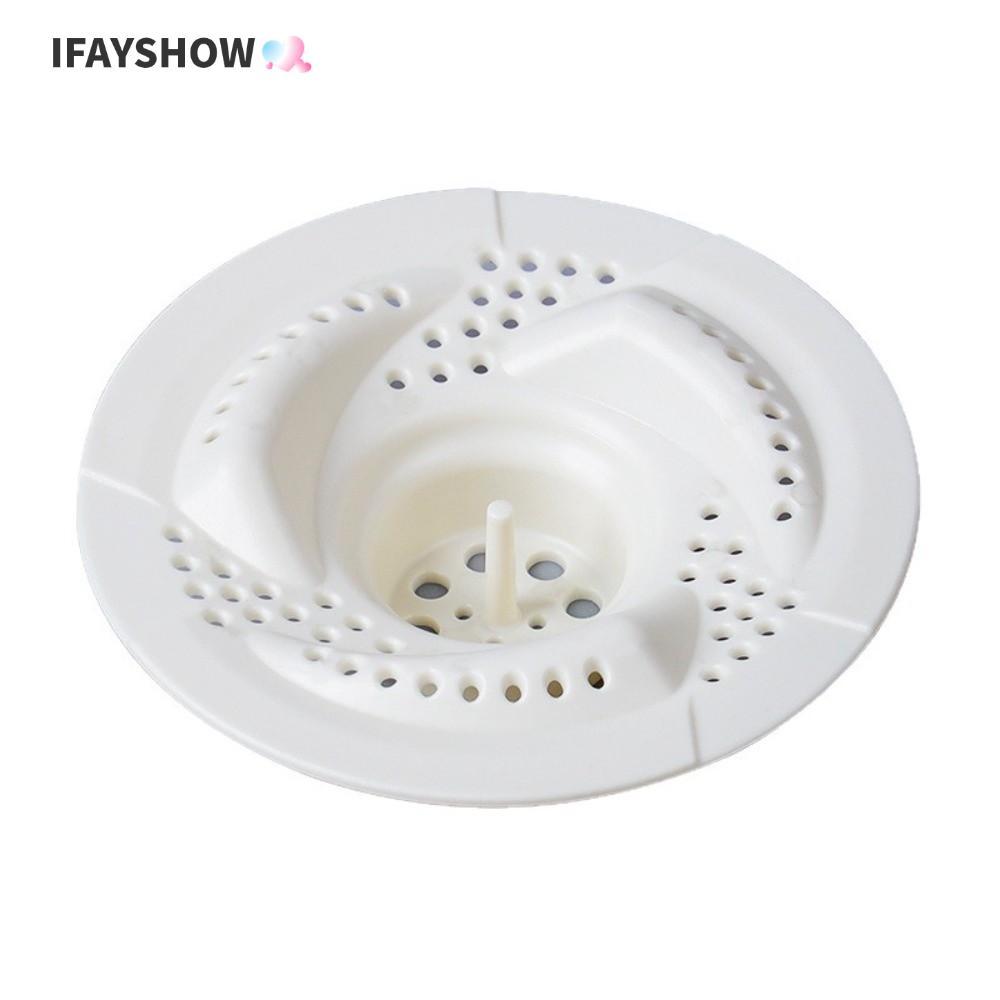 IFAYSHOW ท่อระบายน้ํา, หมุนตาข่ายออกแบบผมสะสม, ถูกสุขลักษณะ Bug Proof Anti-Clogging กรองท่อระบายน้ําฝักบัว