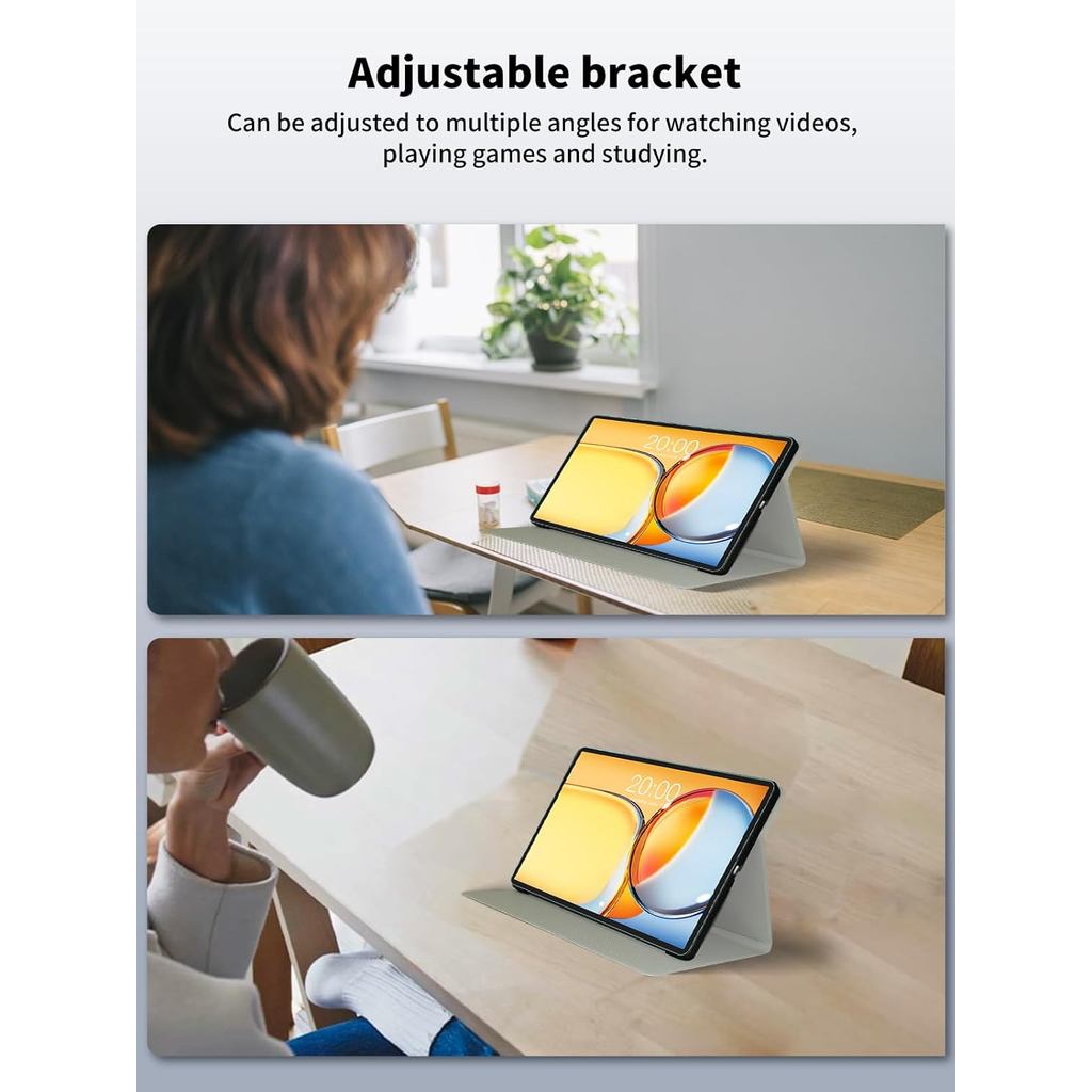 ฝาครอบธุรกิจสําหรับ Teclast P50 2025 กรณีแท็บเล็ตหนัง Pu + Tpu Backshell หลายมุมสําหรับ Teclast T50Plus 2025 ราคา ถูกที่สุด ดีลบีเคเค แกลเลอรีภาพที่ 4