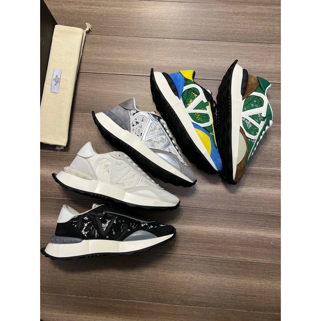 Classic • Valentino Valentino Mens Valentino Mens Shoes High-Quality Suede Calfskin-Brand High Merce