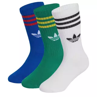 adidas ไลฟ์สไตล์ ถุงเท้าความยาวครึ่งแข้ง (3 คู่) เด็ก สีน้ำเงิน KE4616