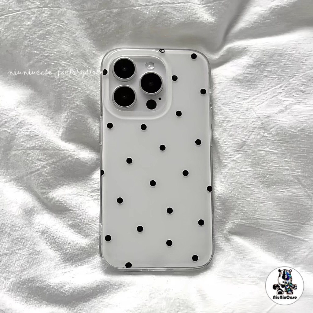 หรูหรา INS จุดขาว  เคสโทรศัพท์ For Samsung Galaxy  A55  A35 5G A06 เคส แฟชั่น กันกระแทก เคสโทรศัพท์หรูหราระดับไฮเอนด์