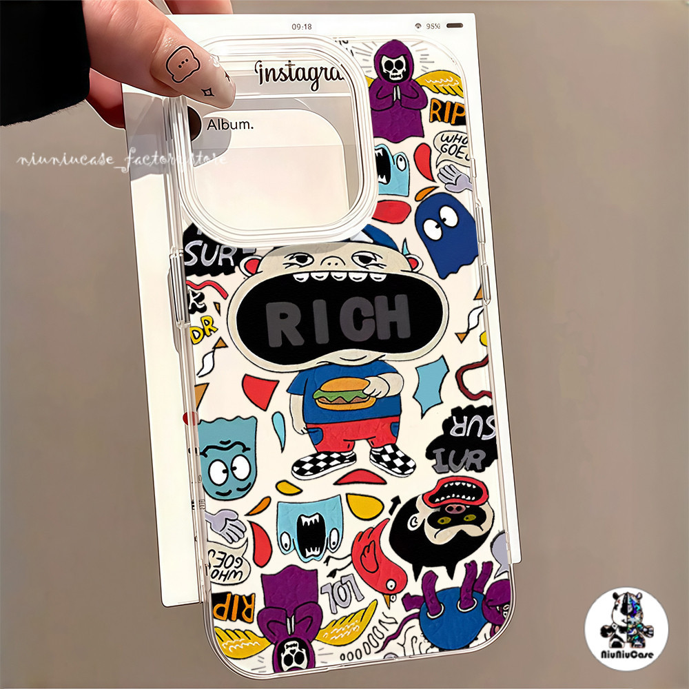 หรูหรา กราฟฟิตีแบบอเมริกัน เคสนิ่ม For Samsung Galaxy A55 A35 5G A06 เคส แฟชั่น กันกระแทก เคสโทรศัพท์หรูหราระดับไฮเอนด์
