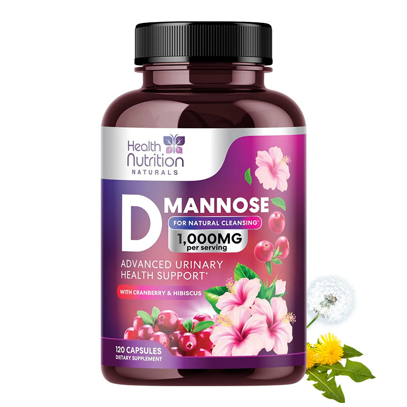 อาหารเสริมสารสกัดจาก D-Mannose และแครนเบอร์รี่ 1350 Mg สูตรขั้นสูง, รองรับ Tract ปัสสาวะ, รองรับระบบภูมิคุ้มกัน
