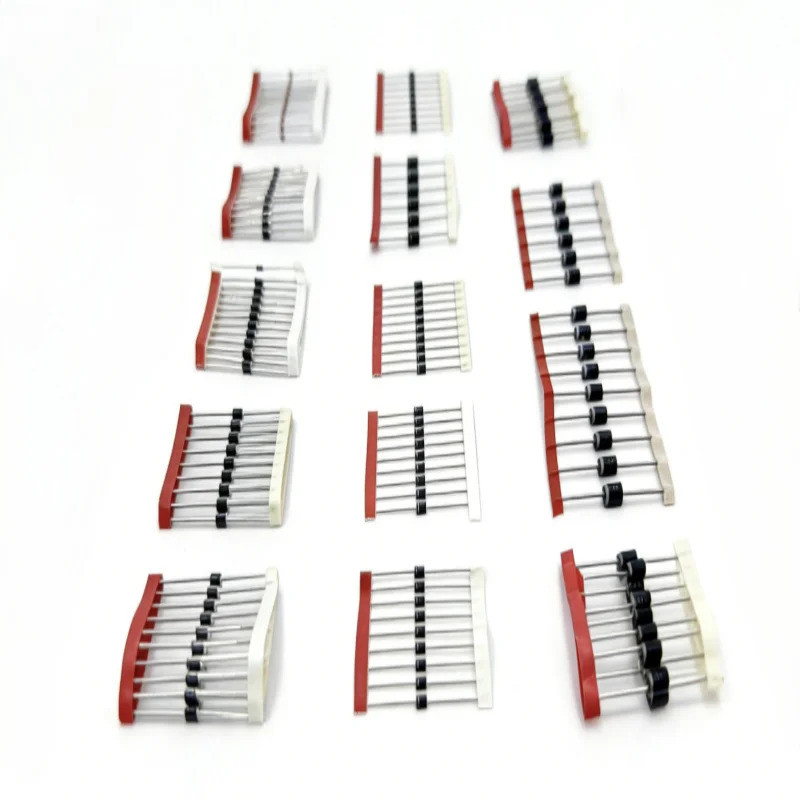 14 รุ่น Fast-Switching Schottky Diode Combo Kit | 1N4001 1N4004 1N4007 1N5408 UF4007 FR207 1N5817 1N