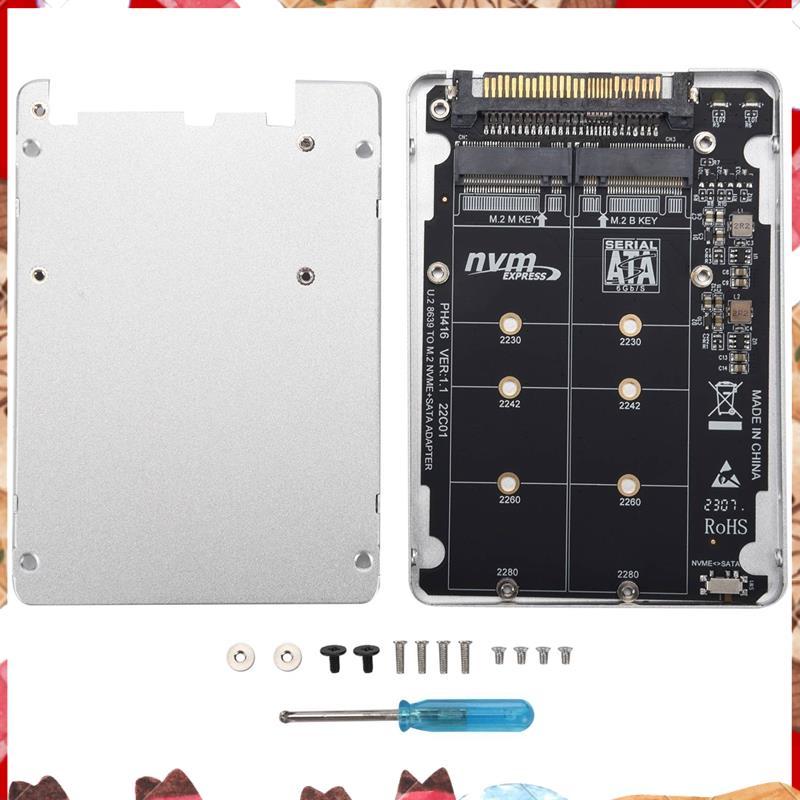 M.2 SSD ถึง U.2 อะแดปเตอร์ 2in1 M.2 NVMe และ -Bus NGFF SSD ถึง PCI-E U.2 SFF-8639 อะแดปเตอร์ PCIe M2