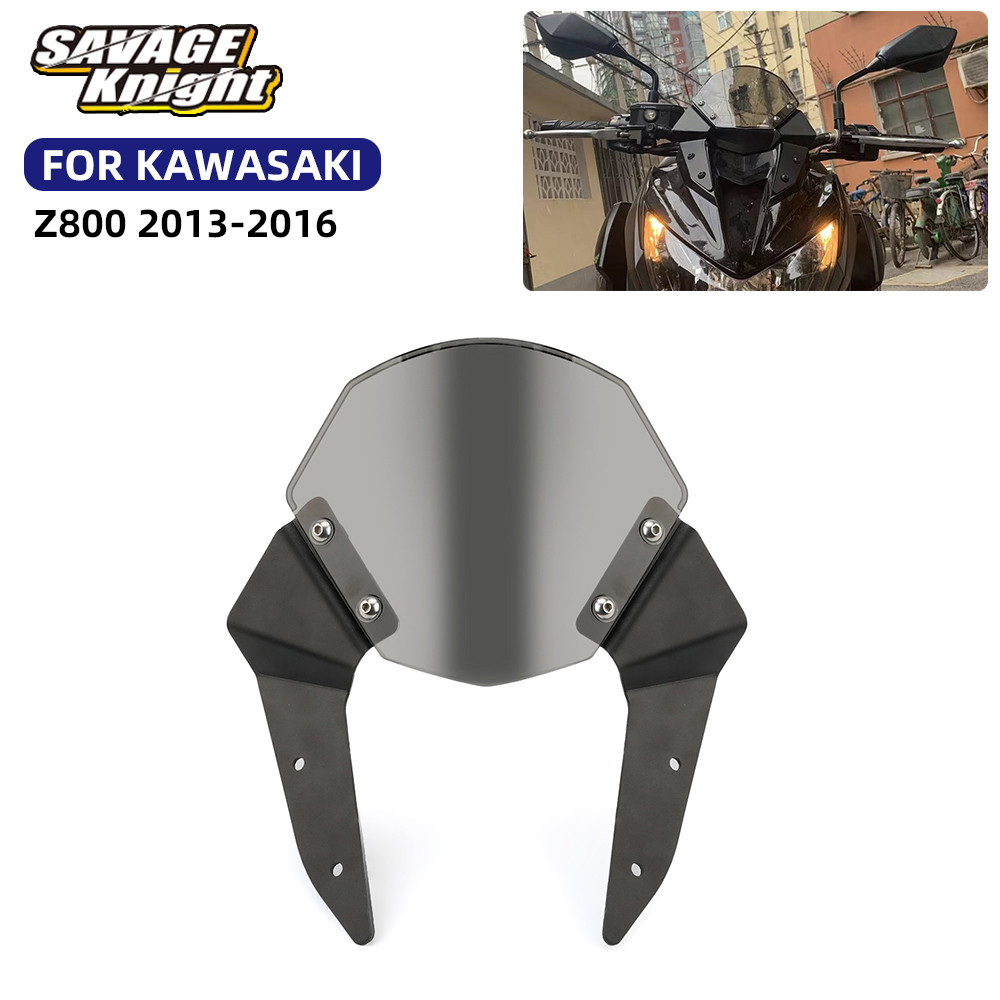 SA Z800กระจก Parebrise สำหรับ KAWASAKI Z 800 Z800 2013-2016อุปกรณ์เสริมรถจักรยานยนต์กระจกบังลม Defle