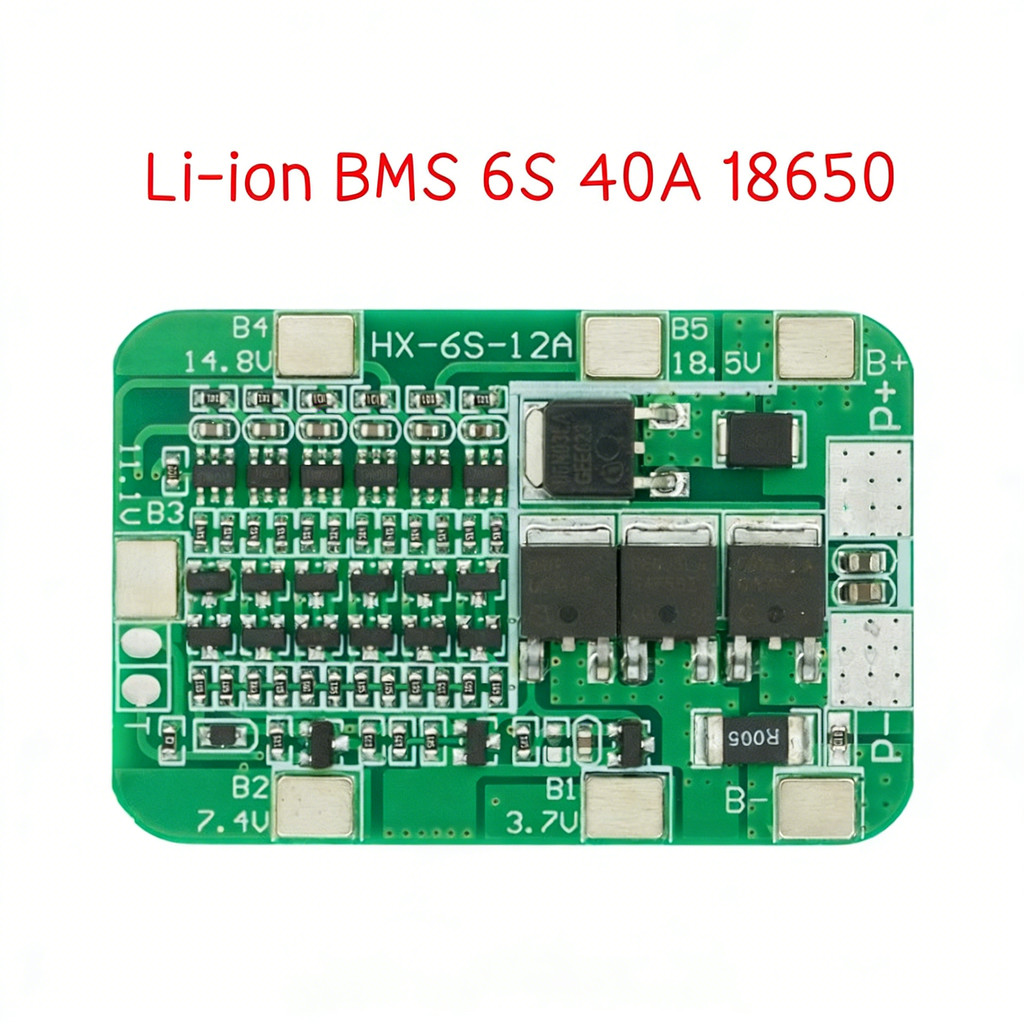 IREMAXMALL บอร์ดชาร์จแบตเตอรี่ลิเธียมLi-on 3S 4S 5S 6S 10A 20A 30A 40A 18650 PCB BMS 3s BMS 4s BMS 5