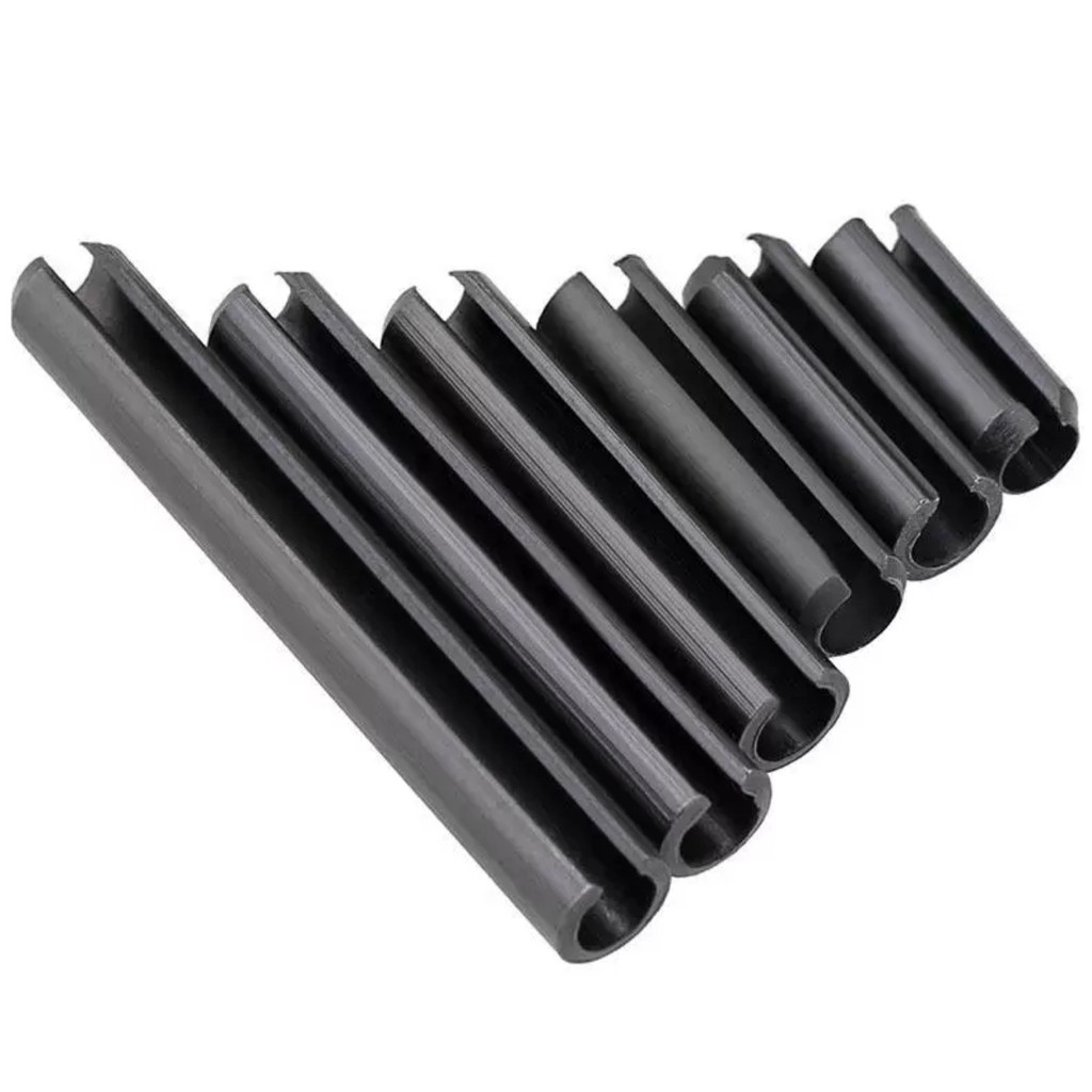 65mn แมงกานีสสีดํายืดหยุ่นขาทรงกระบอกเปิด Pin ฤดูใบไม้ผลิ Pin Hollow Pin M1.5/M2/M2.5/M3/M4