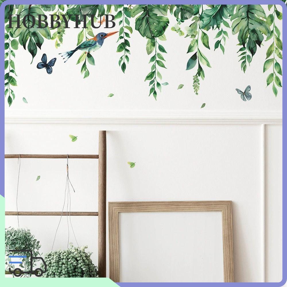 HOBBYHUB ภาพจิตรกรรมฝาผนังติดผนัง, DIY Self-กาวสติ๊กเกอร์ติดผนัง, Creative ที่ถอดออกได้กระถางต้นไม้ตกแต่งบ้าน