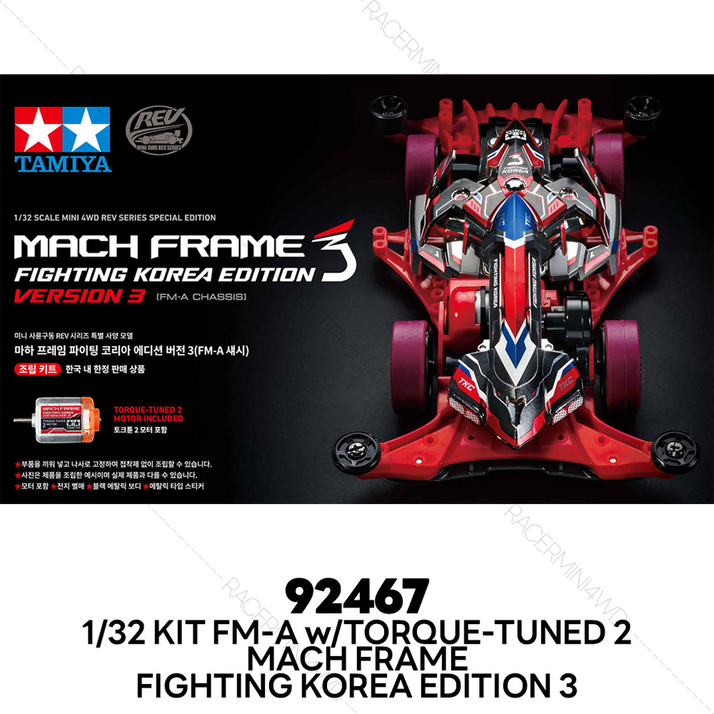 TAMIYA 92467 Mach Frame Fighting Korea Edition 3 (FM-A Chassis) w/Torque-Tuned 2 Motor