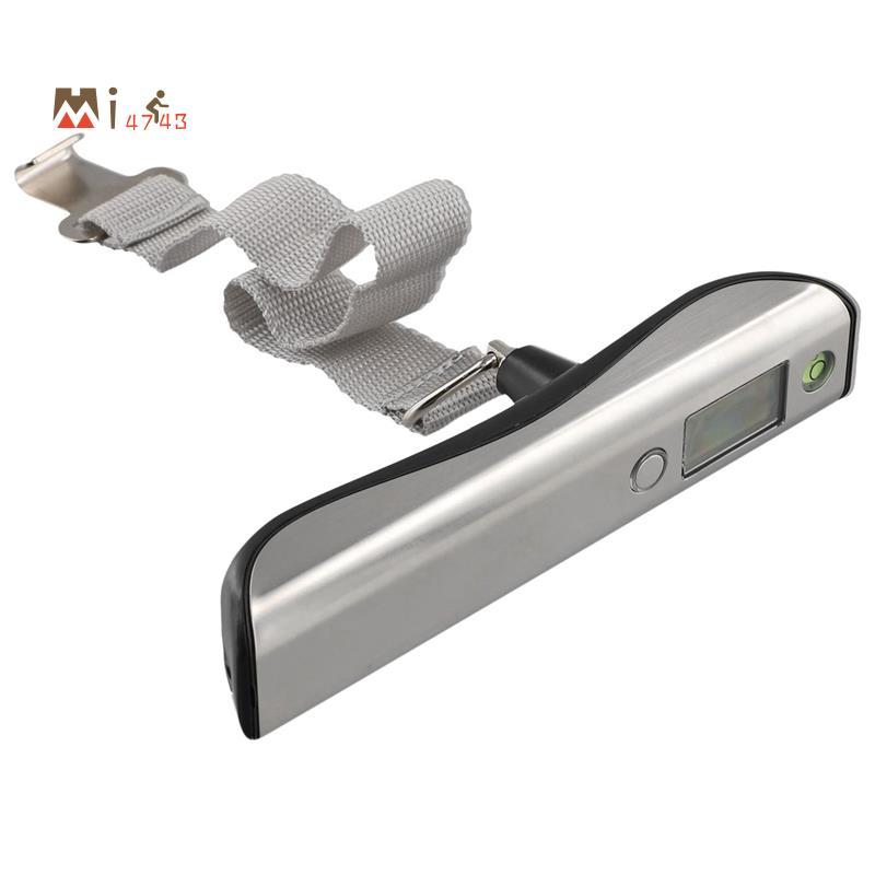 Mi4743Portable Mini กระเป๋าเดินทางจอแสดงผล LED 50Kg/110Lb เครื่องชั่งกระเป๋าเดินทางดิจิตอลสําหรับกระ