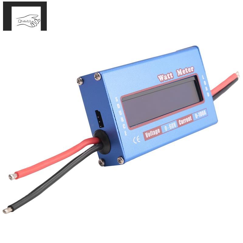 [qianaizi]Digital Wattmeter Watt Meter Power Meter DC 60V 100A Balance Voltage Battery Checker