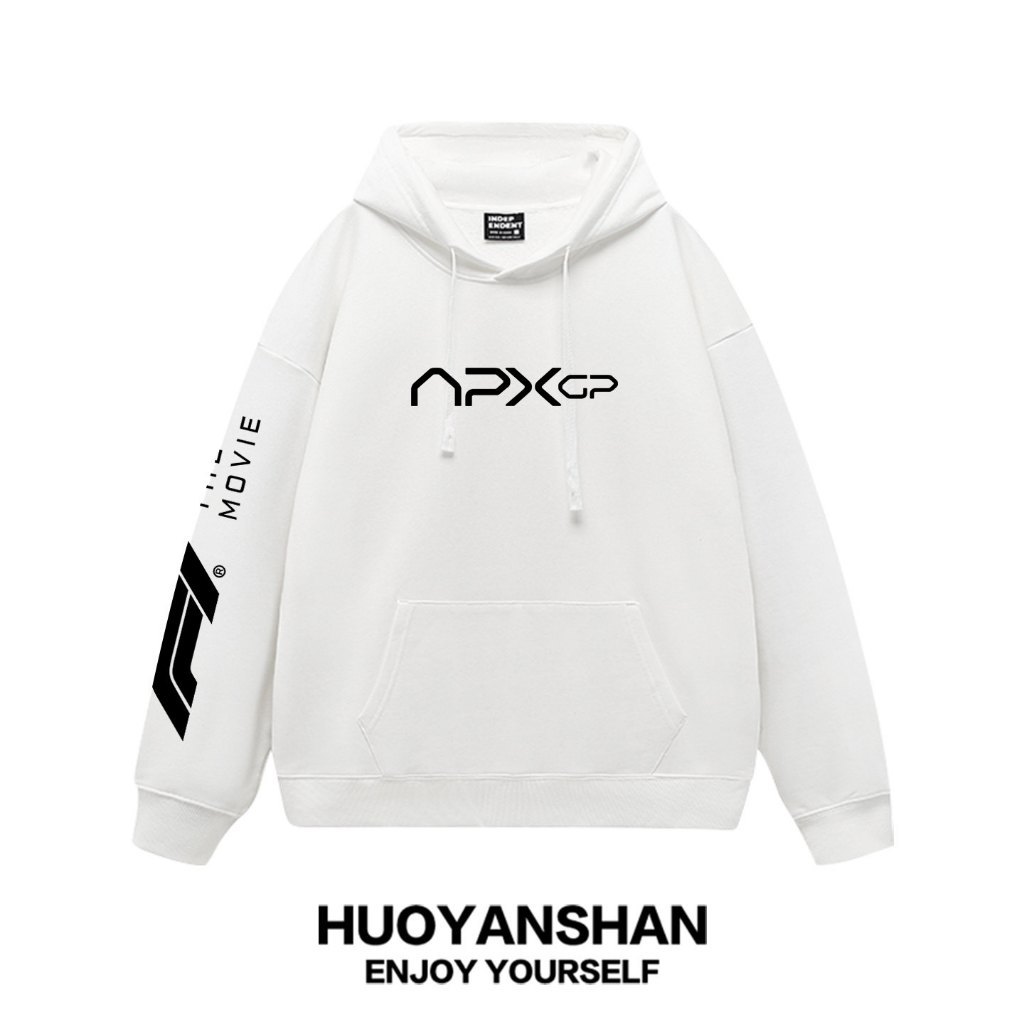 F1 หนัง hoodie ผู้ชายและผู้หญิง ความร่วมมือ ฟอร์มูล่า หนึ่ง APXGP ทีม hoodie คู่ชุดแข่งขันหลอย