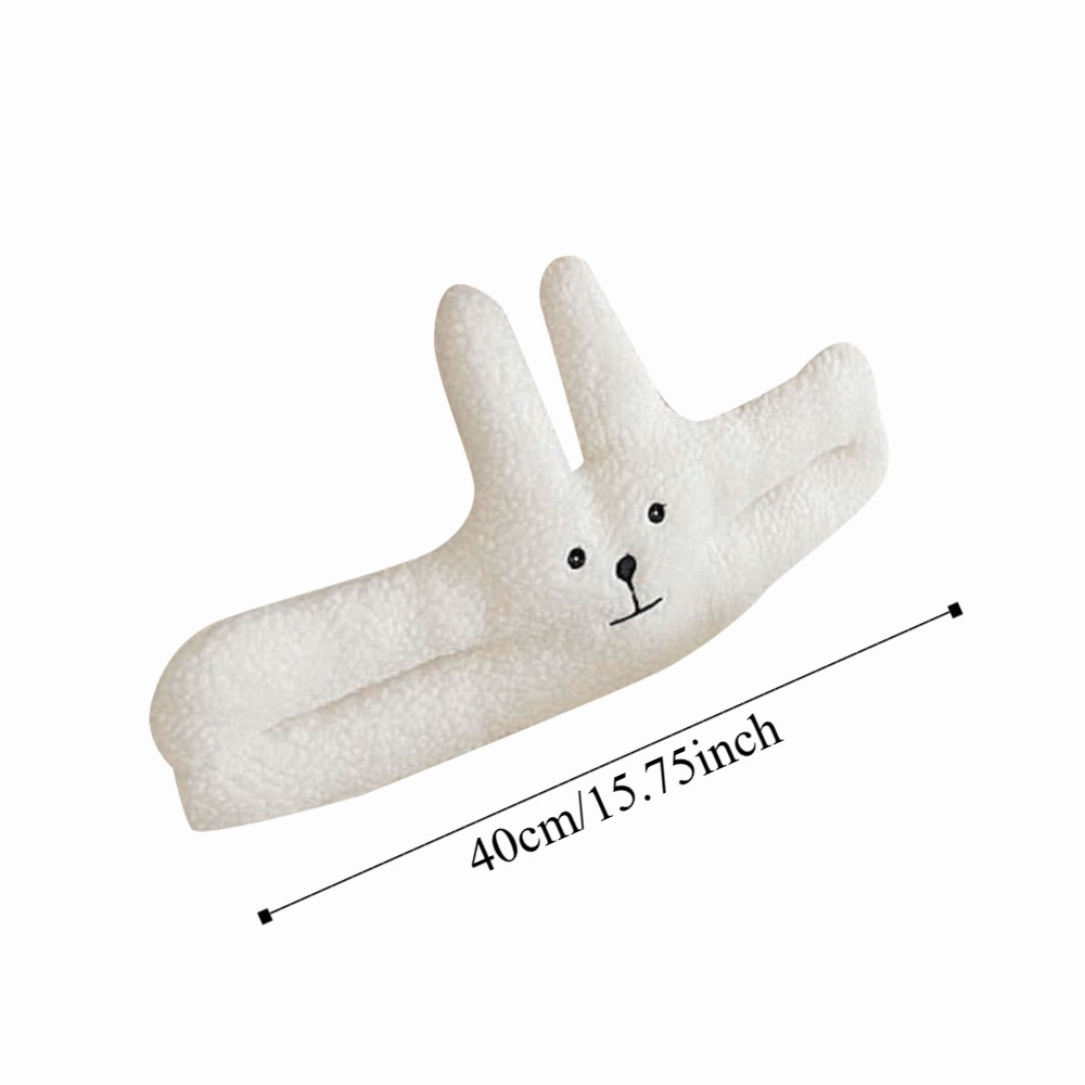 ANTINON ที่กั้นประตู, ขนแกะแกะ Plush วัสดุ Soothing ของเล่น, น่ารักสไตล์หมีออกแบบ Soft Touch แบบแขวนประตูแขวนประตูตกแต่งประตู ราคา ถูกที่สุด ดีลบีเคเค แกลเลอรีภาพที่ 2