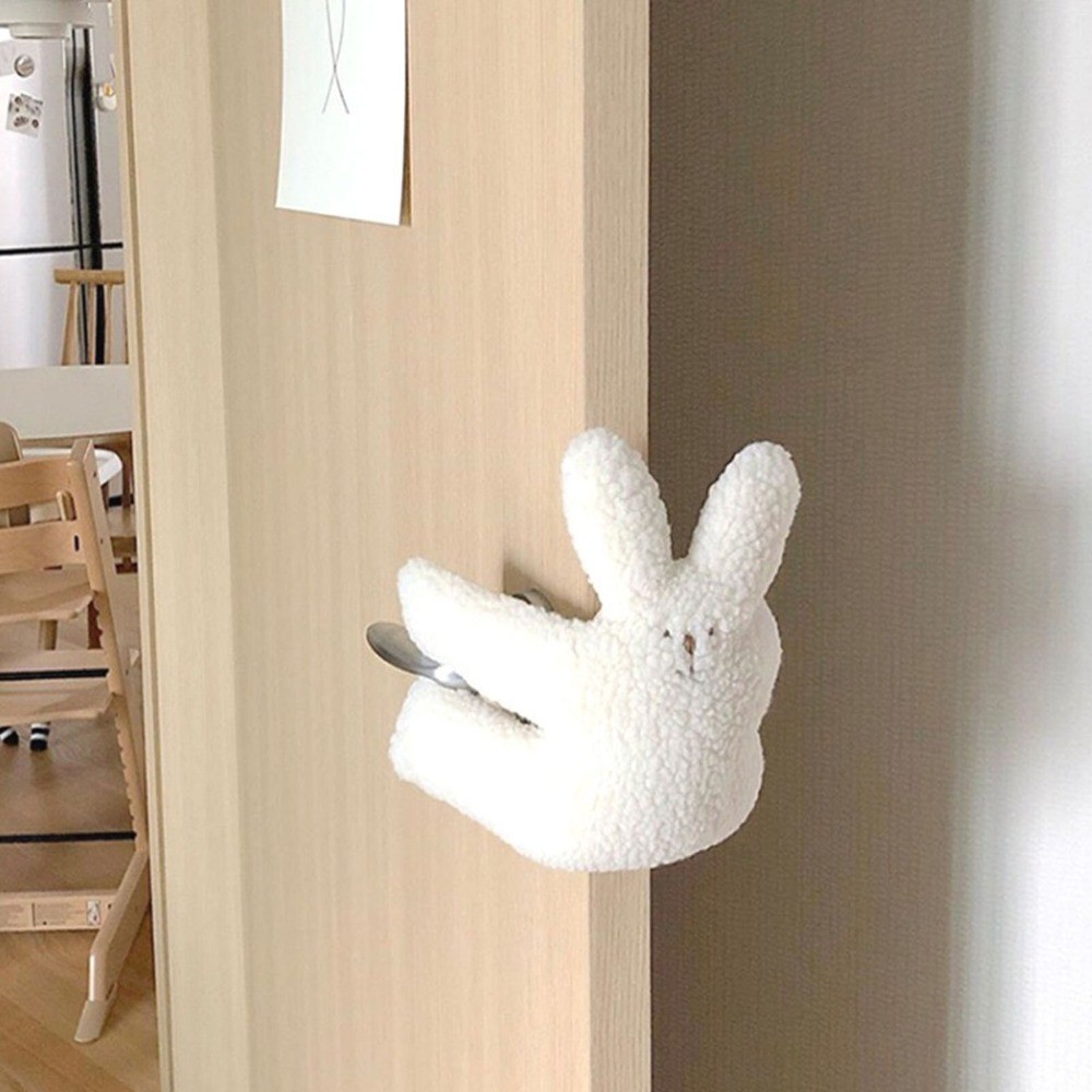 ANTINON ที่กั้นประตู, ขนแกะแกะ Plush วัสดุ Soothing ของเล่น, น่ารักสไตล์หมีออกแบบ Soft Touch แบบแขวนประตูแขวนประตูตกแต่งประตู ราคา ถูกที่สุด ดีลบีเคเค แกลเลอรีภาพที่ 3