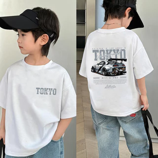 (ผ้าฝ้าย 100%)2026 เสื้อยืดเด็ก cotton100% เนื้อผ้านุ่มระบายอากาศดี ใส่สบาย ระบายอากาศดี สำหรับเด็ก6-13ปี ส่งเร็ว K384