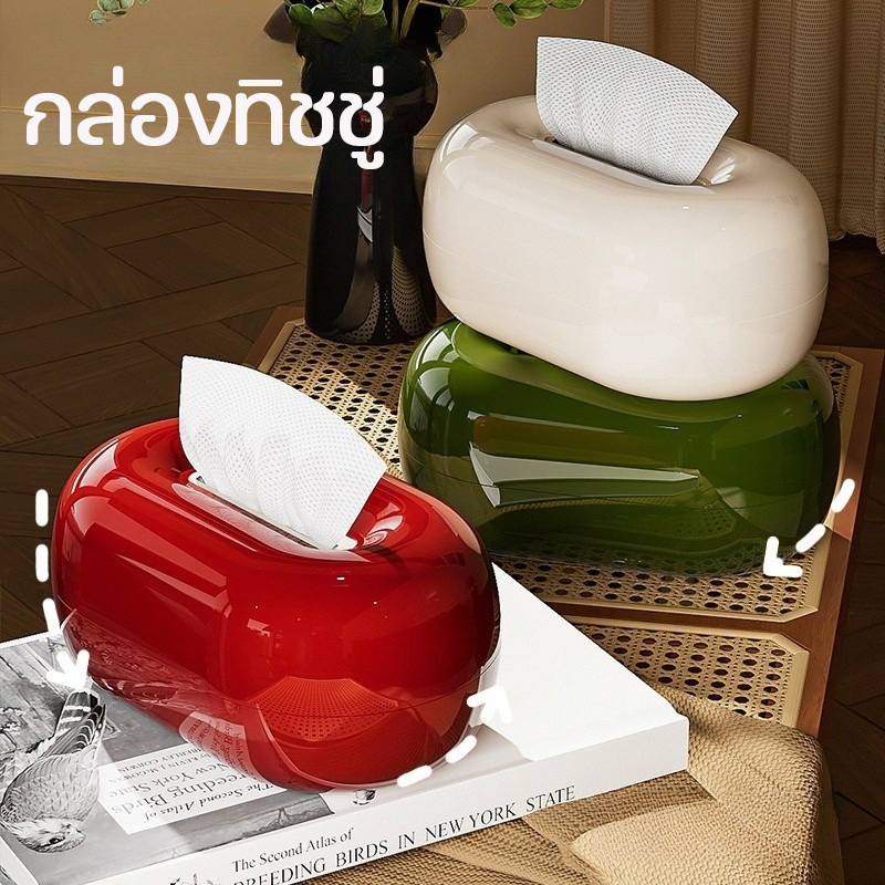 COD กล่องทิชชู่ กล่องทิชชู่ทราเวอร์ติน กล่องผ้าเช็ดปาก การจัดเก็บ สำหรับห้องนั่งเล่นและห้องนอน ของตกแต่งบ้าน