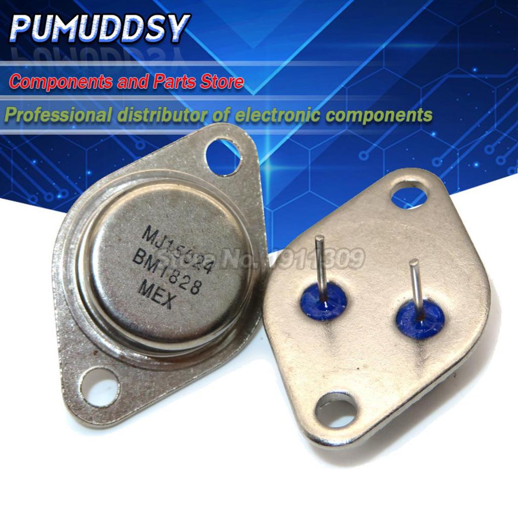 ทรานซิสเตอร์ซีลทอง 5 ชิ้น MJ15024 MJ15024G TO-3 IC แท้