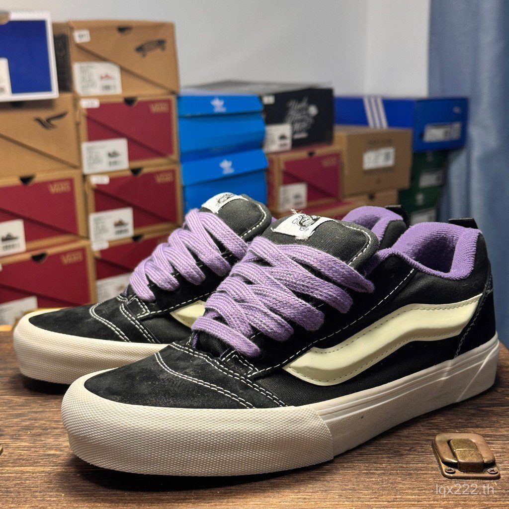 2026Vans Knu Skool VR3 LX รองเท้าผ้าใบผู้หญิงผู้ชายรองเท้า Low-Top Co-Branded Mens Womens Shoes Dail